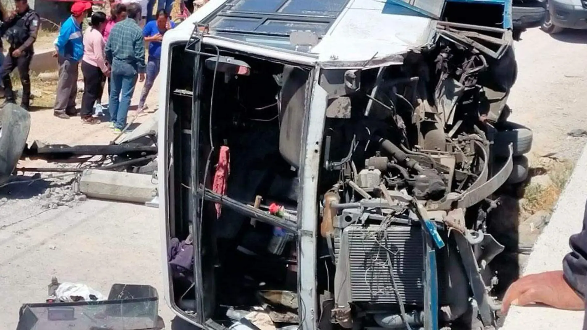 Así quedó ruta Tepeaca-Acatzingo al volcar